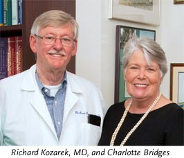 Richard Kozarek, MD, and Charlotte Bridges