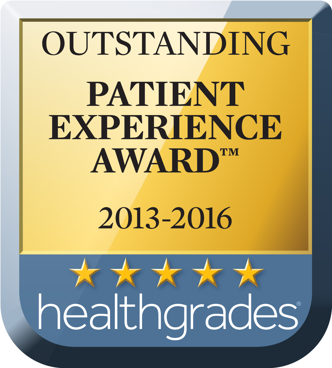 Health Grades Outstanding Patient Experience Award Logo