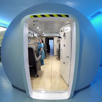 A Virginia Mason hyperbaric chamber
