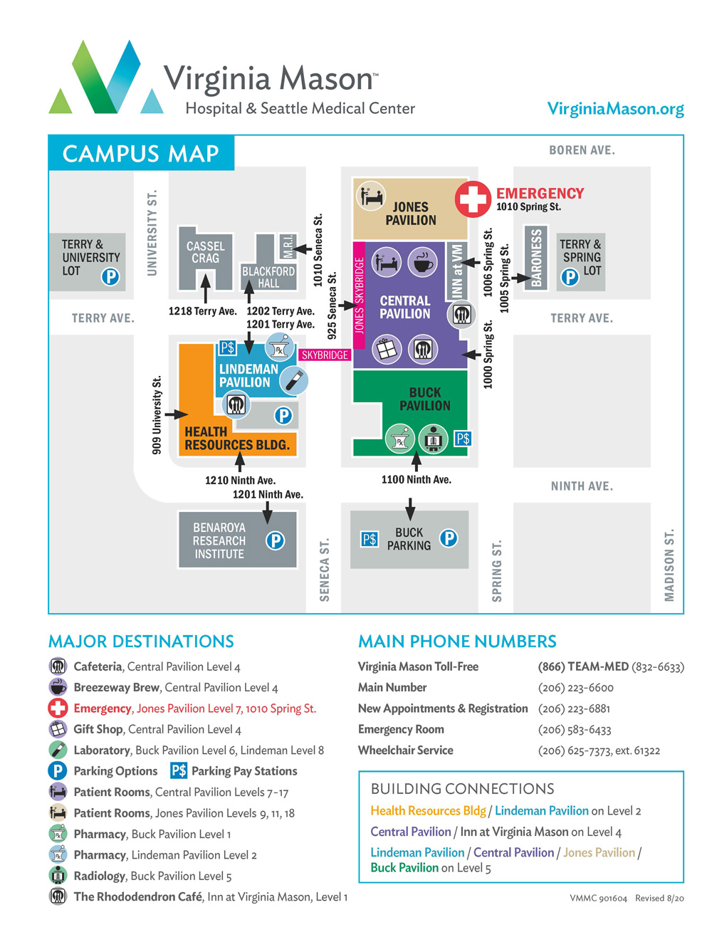 Virginia Mason Campus Map
